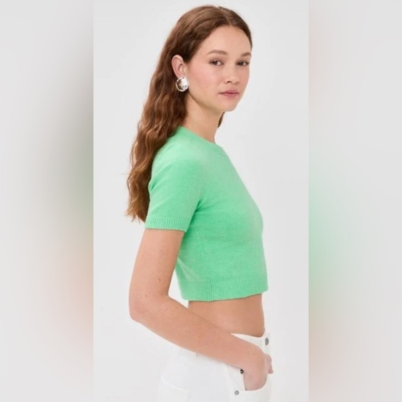 NWT JoosTricot Crop Top in Persian Green. Size Small - Picture 2 of 5